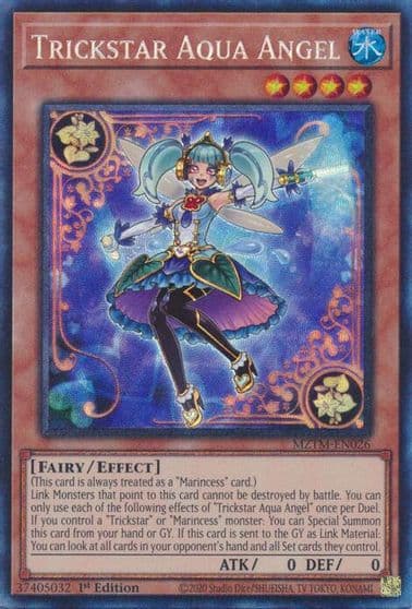 Trickstar Aqua Angel CR Maze of the Master Yu-Gi-Oh! card