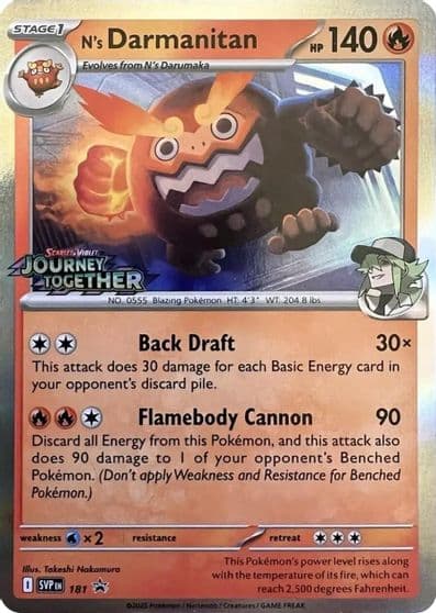 N's Darmanitan - 181 (Prerelease) SV: Scarlet & Violet Promo Cards Pokemon card