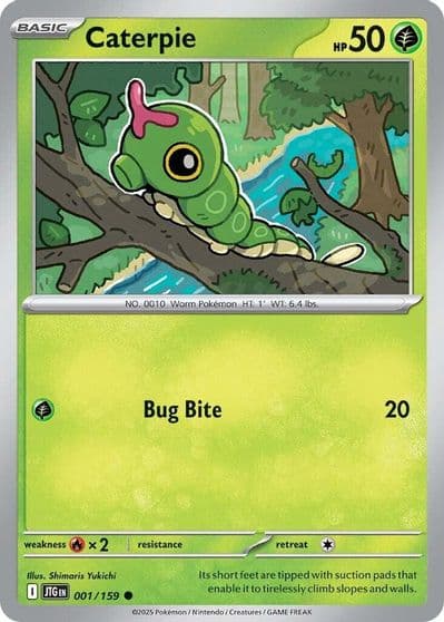 Caterpie SV09: Journey Together Pokemon card