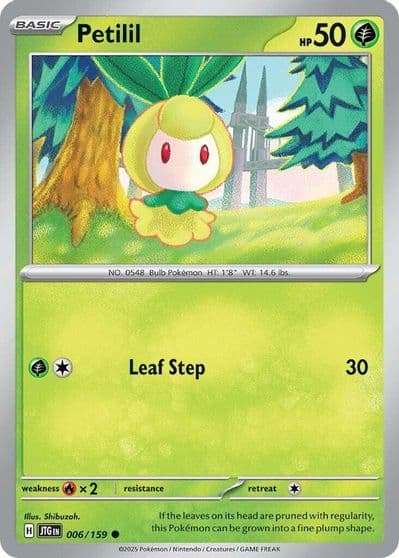 Petilil SV09: Journey Together Pokemon card