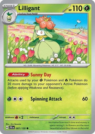 Lilligant SV09: Journey Together Pokemon card