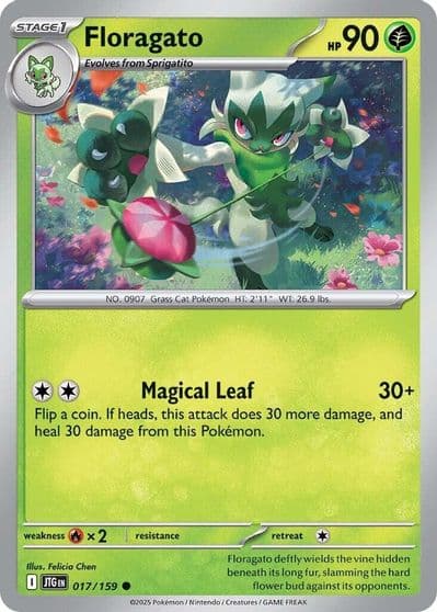 Floragato SV09: Journey Together Pokemon card