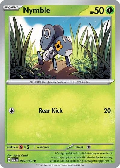Nymble SV09: Journey Together Pokemon card