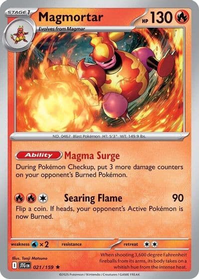 Magmortar SV09: Journey Together Pokemon card
