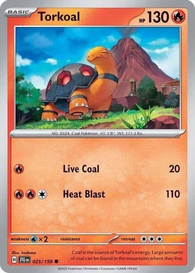 Torkoal SV09: Journey Together Pokemon card