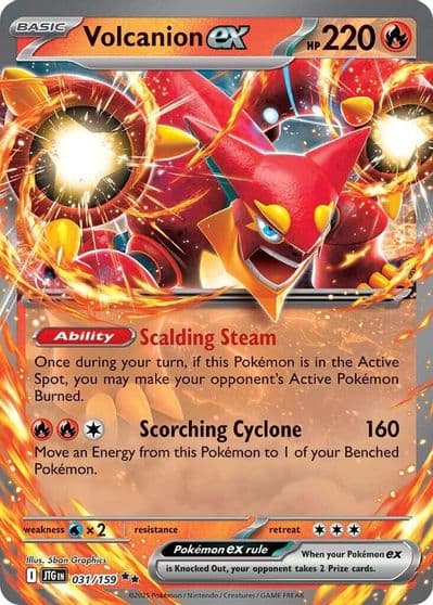 Volcanion ex SV09: Journey Together Pokemon card