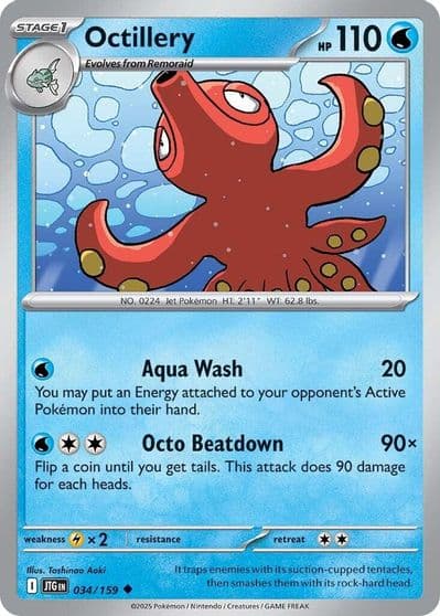 Octillery SV09: Journey Together Pokemon card