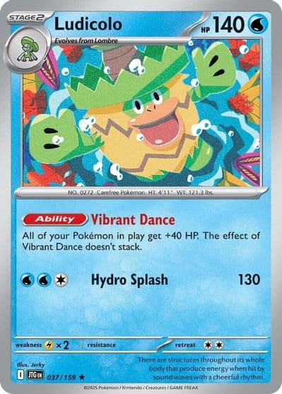Ludicolo SV09: Journey Together Pokemon card