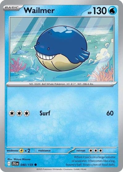 Wailmer SV09: Journey Together Pokemon card