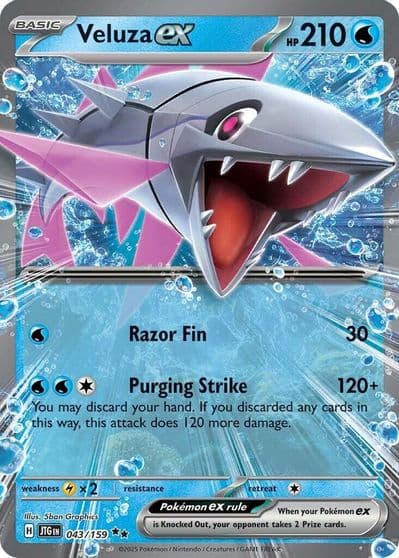Veluza ex SV09: Journey Together Pokemon card