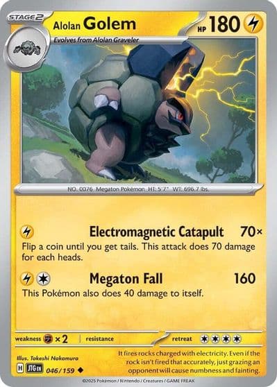 Alolan Golem SV09: Journey Together Pokemon card