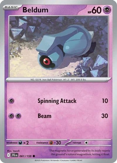 Beldum SV09: Journey Together Pokemon card