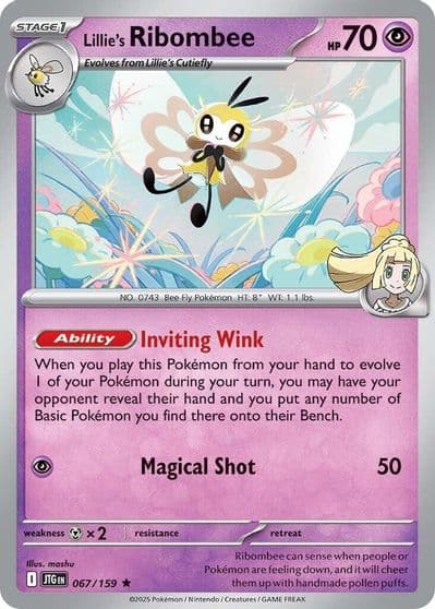 Lillie's Ribombee SV09: Journey Together Pokemon card