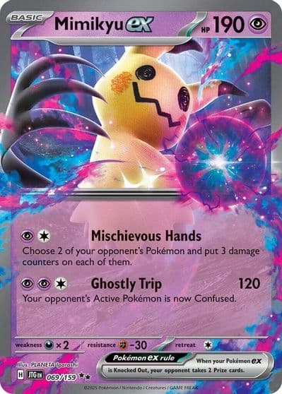 Mimikyu ex SV09: Journey Together Pokemon card