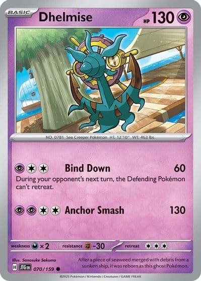 Dhelmise SV09: Journey Together Pokemon card