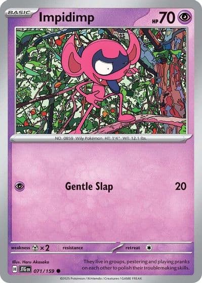 Impidimp SV09: Journey Together Pokemon card