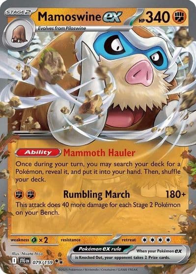 Mamoswine ex SV09: Journey Together Pokemon card