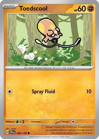 Toedscool SV09: Journey Together Pokemon card