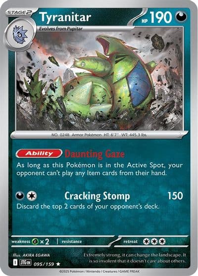 Tyranitar SV09: Journey Together Pokemon card