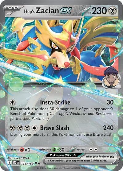 Hop's Zacian ex SV09: Journey Together Pokemon card