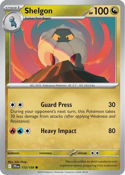 Shelgon SV09: Journey Together Pokemon card