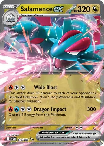 Salamence ex SV09: Journey Together Pokemon card