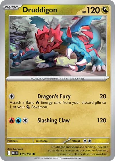 Druddigon SV09: Journey Together Pokemon card