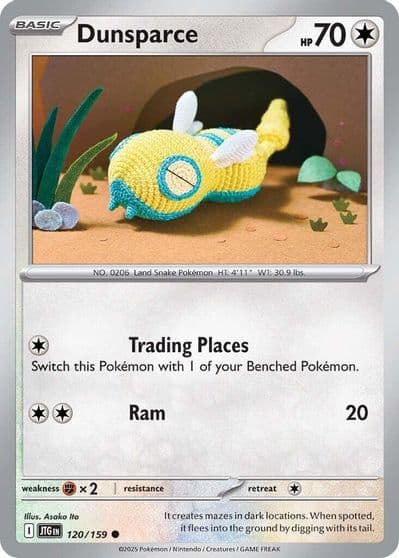 Dunsparce SV09: Journey Together Pokemon card
