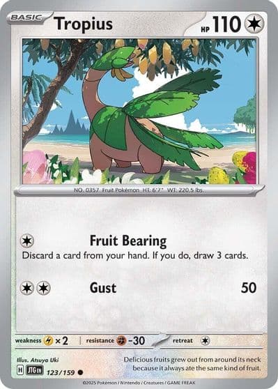 Tropius SV09: Journey Together Pokemon card