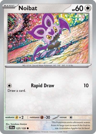 Noibat SV09: Journey Together Pokemon card