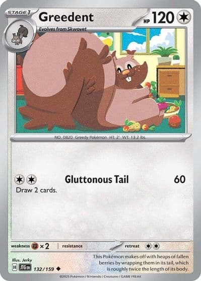 Greedent SV09: Journey Together Pokemon card