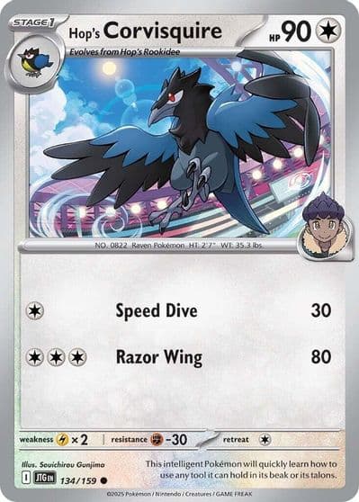 Hop's Corvisquire SV09: Journey Together Pokemon card