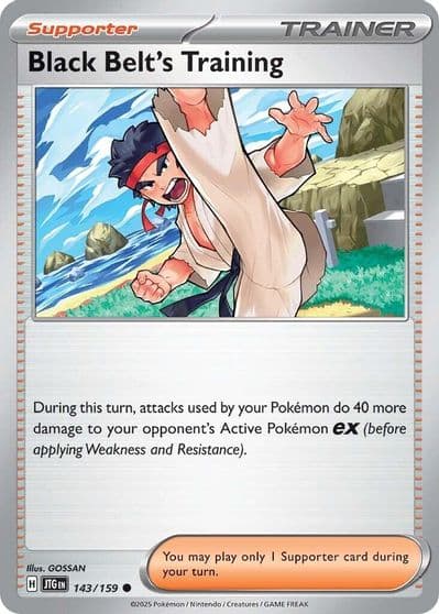 Black Belt's Training SV09: Journey Together Pokemon card