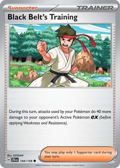 Black Belt's Training SV09: Journey Together Pokemon card
