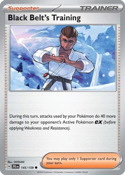 Black Belt's Training SV09: Journey Together Pokemon card