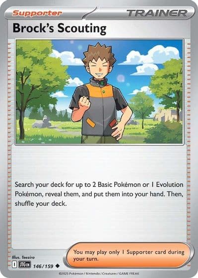 Brock's Scouting SV09: Journey Together Pokemon card