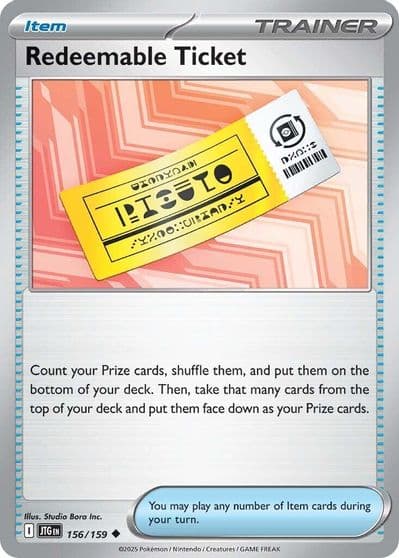 Redeemable Ticket SV09: Journey Together Pokemon card