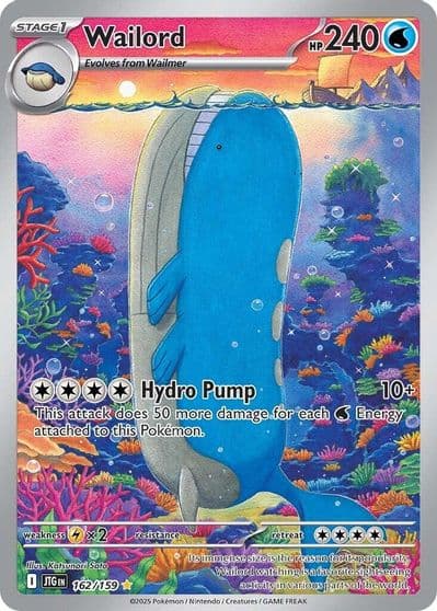 Wailord SV09: Journey Together Pokemon card