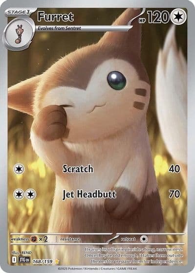 Furret SV09: Journey Together Pokemon card