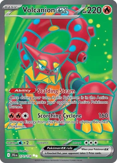 Volcanion ex SV09: Journey Together Pokemon card