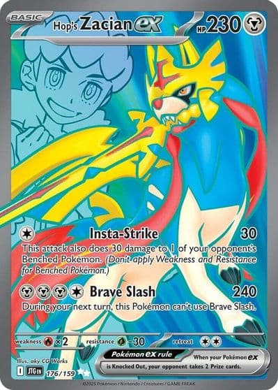 Hop's Zacian ex SV09: Journey Together Pokemon card