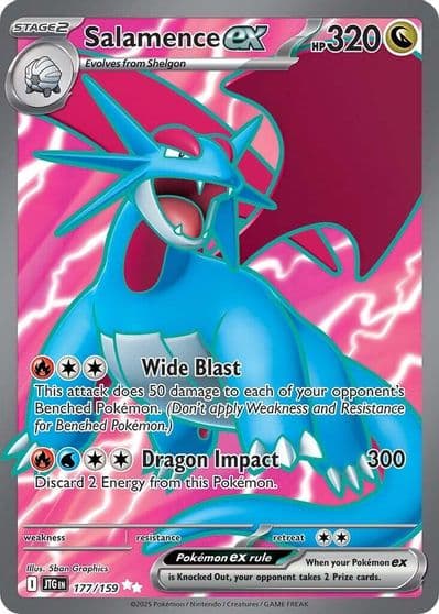 Salamence ex SV09: Journey Together Pokemon card