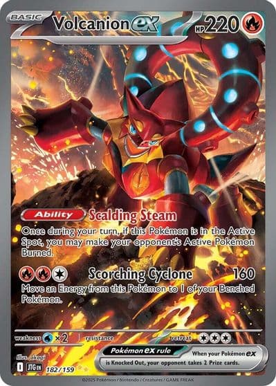 Volcanion ex SV09: Journey Together Pokemon card