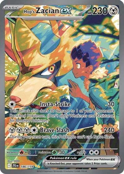Hop's Zacian ex SV09: Journey Together Pokemon card