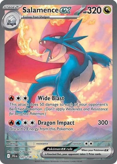 Salamence ex SV09: Journey Together Pokemon card