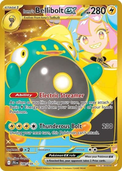 Iono's Bellibolt ex SV09: Journey Together Pokemon card