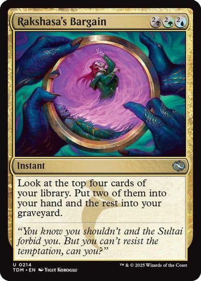 Rakshasas Bargain Tarkir: Dragonstorm Magic card