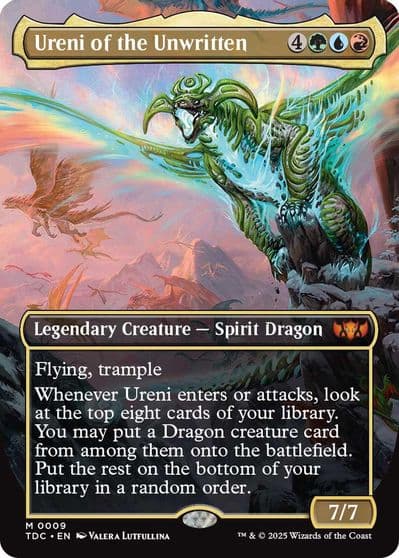 Ureni of the Unwritten Borderless Commander: Tarkir: Dragonstorm Magic card