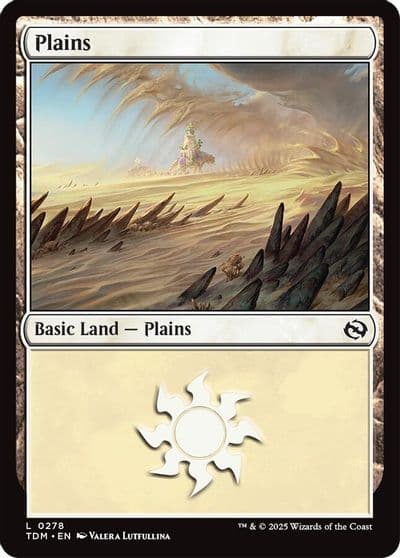 Plains 0278 Tarkir: Dragonstorm Magic card
