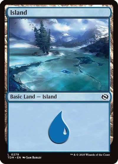 Island 0279 Tarkir: Dragonstorm Magic card